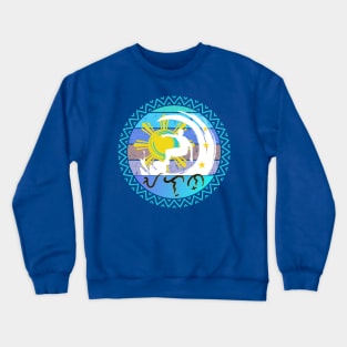 Baybayin word Alon (Wave) Crewneck Sweatshirt